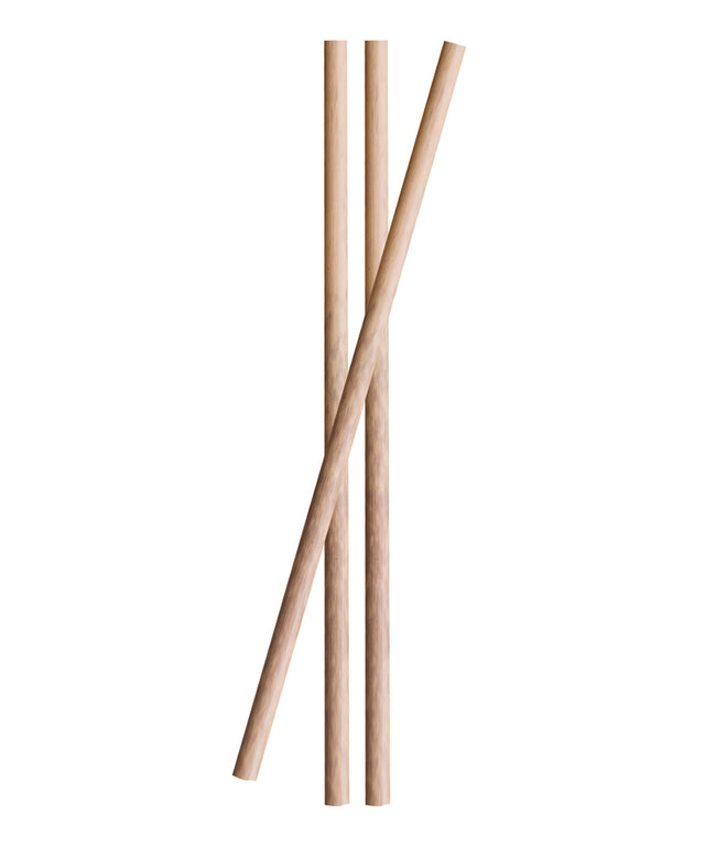 Bamboo tube with cutlery, chopsticks, straw + cleaner — Pura Vida
